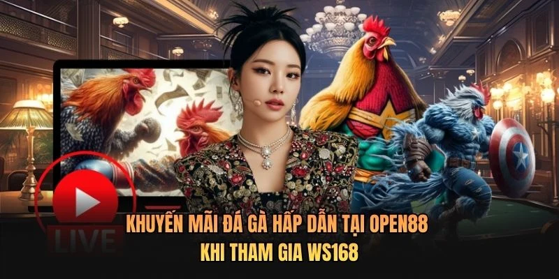 Khuyến mãi đá gà hấp dẫn tại OPEN88 khi tham gia WS168